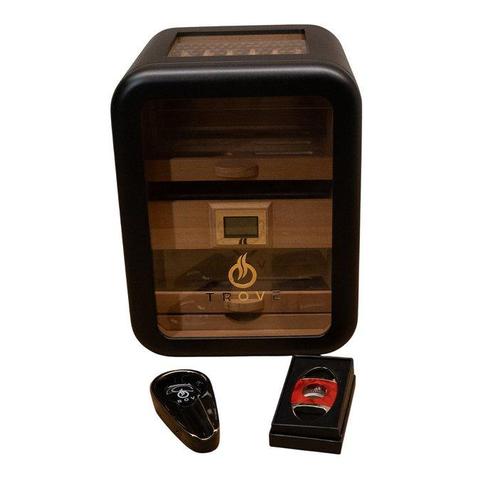 Trove - Humidor (4) - Cedar - Sigaren Kist met asbak, Verzamelen, Rookartikelen, Aanstekers en Luciferdoosjes