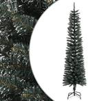 vidaXL Kunstkerstboom met standaard smal 210 cm PVC groen, Diversen, Kerst, Verzenden, Nieuw