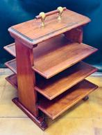 Rek - Verschillende dienbladen - Hout, Messing