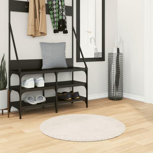 vidaXL Vloerkleed ISTAN hoogpolig glanzend Ø 80 cm, Huis en Inrichting, Stoffering | Tapijten en Vloerkleden, Nieuw, Verzenden