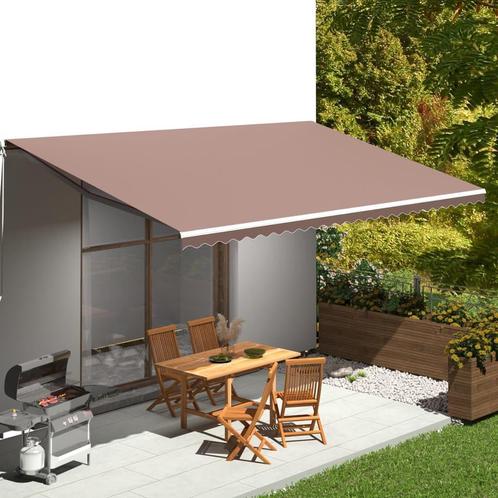 vidaXL Vervangingsdoek voor luifel 6x3,5 m bruin, Jardin & Terrasse, Protection solaire, Envoi