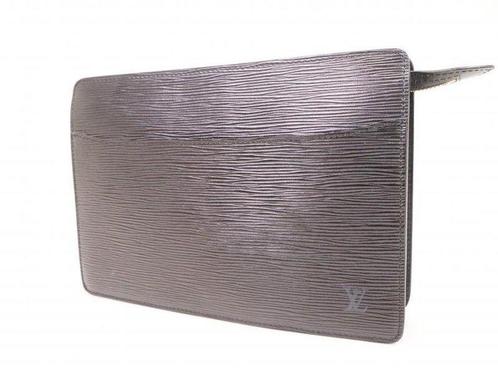 Louis-Vuitton-Epi-Pochette-Homme-Clutch-Bag-Noir-Black-M52522