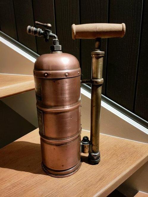 Old copper and brass sprayer, - Outil de travail, Antiek en Kunst, Antiek | Wandborden en Tegels