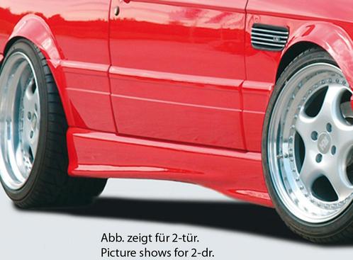 Rieger side skirt | 3er E30 - Lim., Touring, 4-drs. | r stuk, Auto-onderdelen, Carrosserie, Nieuw, BMW, Verzenden