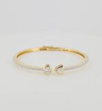 Armband - 18 karaat Geel goud, Rhodium geplateerd - 1.38ct., Nieuw
