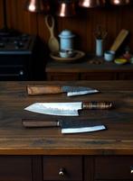 ONE of kind, Set of 3, Hand-Forged with Old Steel, Japanese