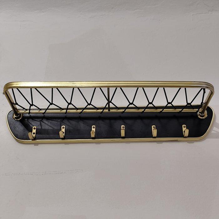 Kapstok - Aluminium, Hout - Mid Century kapstok, Antiek en Kunst, Kunst | Designobjecten