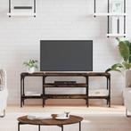 vidaXL Tv-meubel 121x35x45 cm bewerkt hout en ijzer gerookt, Huis en Inrichting, Kasten |Televisiemeubels, Nieuw, Verzenden