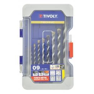 Tivoly coffret 19 forets rectifies diametre 1-10mm, Bricolage & Construction, Outillage | Foreuses