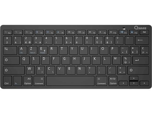 Qware - Draadloos toetsenbord - Azerty - Zwart, Computers en Software, Toetsenborden, Draadloos, Azerty, Nieuw, Verzenden