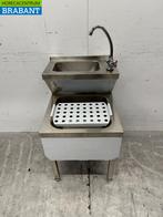 RVS Dubbele Wasbak Spoelbak Uitgietbak combi Kraan 50 cm, Ophalen of Verzenden, Nieuw in verpakking