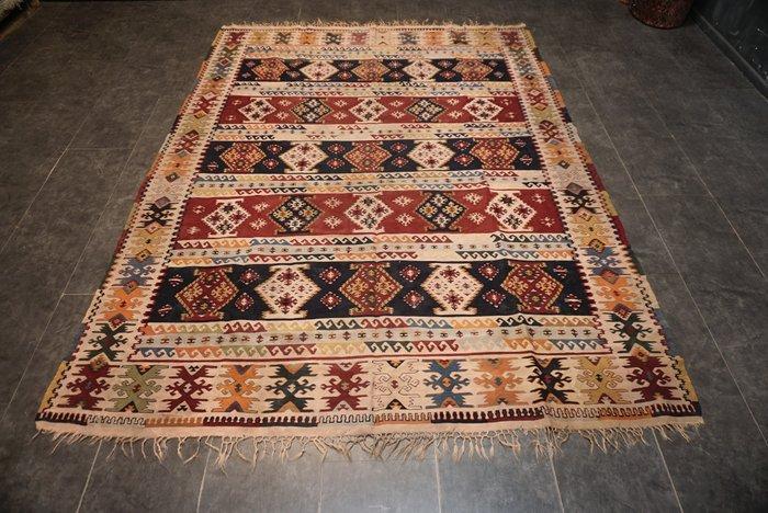 Turkse Kelim - Kelim - 265 cm - 200 cm, Huis en Inrichting, Stoffering | Tapijten en Vloerkleden