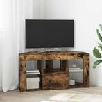 vidaXL Hoek LED TV Cabinet Rook Eiken 100 x 40 x 50 cm, Huis en Inrichting, Kasten |Televisiemeubels, Verzenden, Nieuw