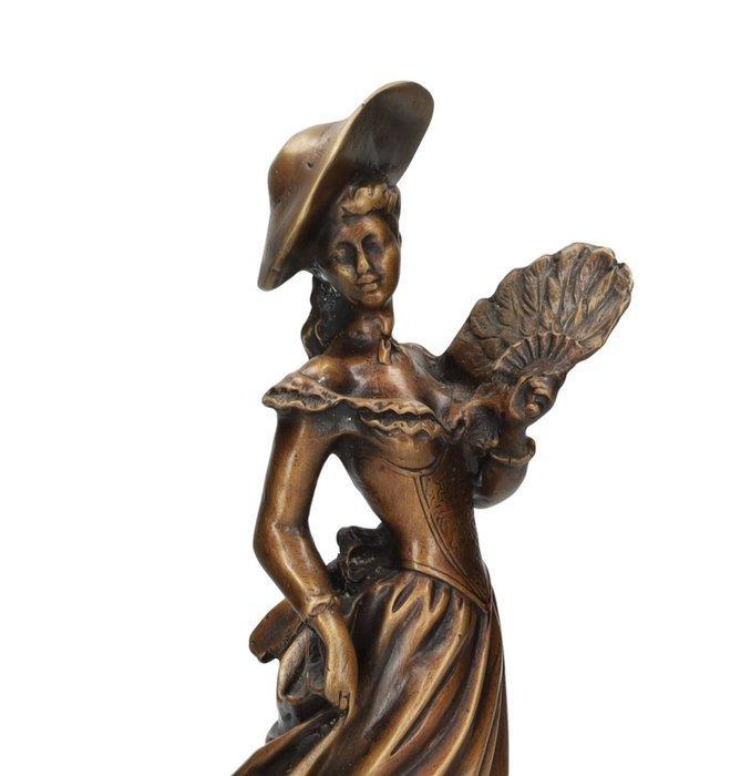 Beeldje - Proud lady - Brons, Marmer, Antiek en Kunst, Curiosa en Brocante