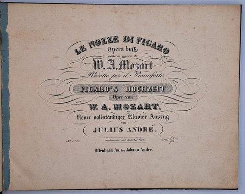 Wolfgang Amadeus Mozart - Le Nozze di Figaro (Klavierauszug, Antiquités & Art, Antiquités | Livres & Manuscrits