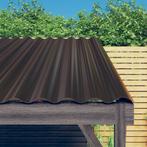 vidaXL Dakpanelen 12 st 100x36 cm gepoedercoat staal bruin, Bricolage & Construction, Tuiles & Revêtements de toit, Verzenden