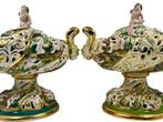 Capodimonte - Arca - Tafelmiddenstuk (2) - Porselein - Paar