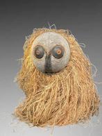 Masque LUBA avec coiffe - masque hibou luba - Luba -, Antiek en Kunst, Kunst | Niet-Westerse kunst