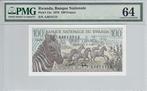 1978 Rwanda P 12a 100 Francs Pmg 64, Postzegels en Munten, België, Verzenden