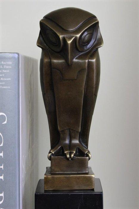 after Johan Coenraad Altorf - Sculpture, Owl - 2,8 kg - 33, Antiek en Kunst, Curiosa en Brocante