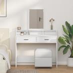 vidaXL Witte Kaptafel met Lades, 100x41x140 cm, Huis en Inrichting, Tafels | Kaptafels, Verzenden, Nieuw