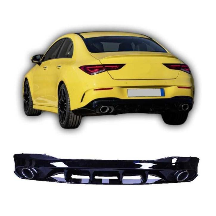 Diffuser voor mercedes cla c118 x118 w118 amg line chrome ui, Auto-onderdelen, Carrosserie