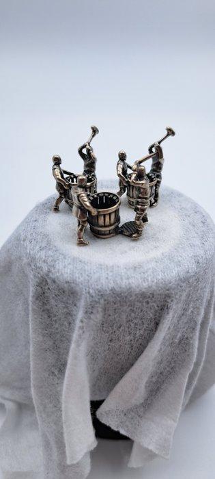 Amsterdam - Leesener - Personnage miniature - Tonnenslagers, Antiek en Kunst, Antiek | Zilver en Goud