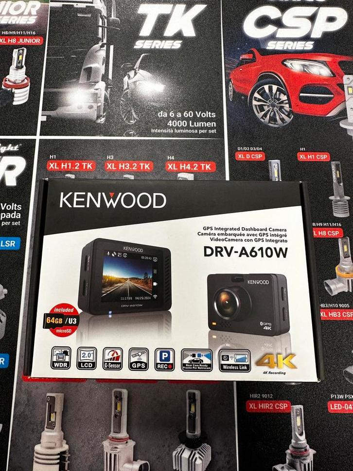 DASHCAM KENWOOD DRV-A610W, Auto diversen, Dashcams, Verzenden