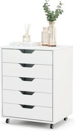 Ladeblok op wielen - Ladeblok bureau - Rolcontainer - Wit -, Huis en Inrichting, Verzenden, Nieuw