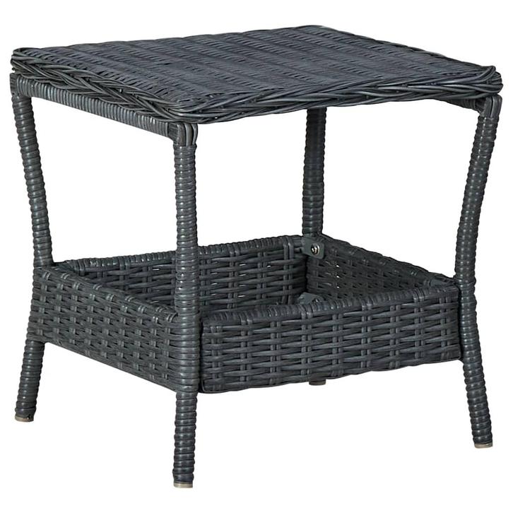 Tafel donkergrijs | Tweede Kansje | OP = OP (tuinmeubilair), Tuin en Terras, Tuinsets en Loungesets, Bijzettafel, Nieuw, Rotan