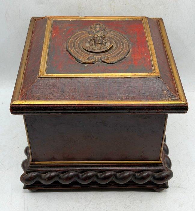 Krat - Apolo - Hout, Messing, Antiek en Kunst, Antiek | Overige Antiek