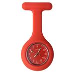 Fako - Verpleegstershorloge - Siliconen Deluxe - Rood, Bijoux, Sacs & Beauté, Verzenden