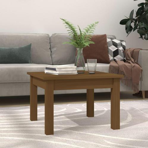vidaXL Salontafel 45x45x30 cm massief grenenhout honingbruin, Huis en Inrichting, Tafels | Salontafels, Nieuw, Verzenden