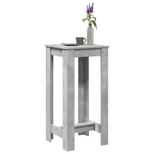 vidaXL Bartafel 51x50x103,5 cm bewerkt hout betongrijs, Huis en Inrichting, Tafels | Eettafels, Nieuw, Verzenden