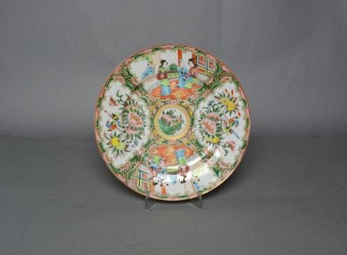 Une assiette chinoise « Rose Mandarin » - Porcelaine - Chine, Antiquités & Art, Antiquités | Autres Antiquités