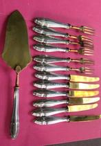 Service à dessert - - Argent fourré 800