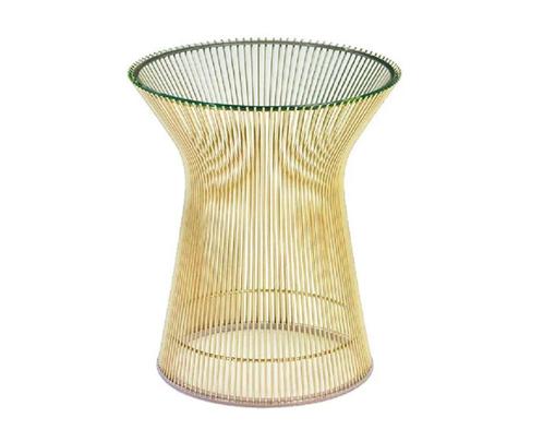 Bijzettafel Wire tafel Goud, Huis en Inrichting, Tafels | Bijzettafels, Nieuw, Verzenden