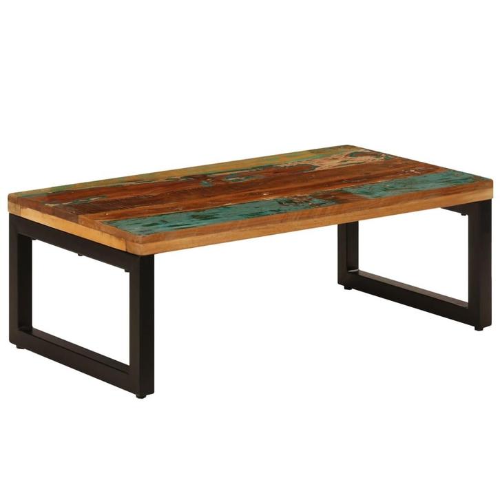 vidaXL Salontafel 100x50x35 cm massief gerecycled hout en, Huis en Inrichting, Tafels | Salontafels, Nieuw, Verzenden