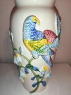 Vaas - Keramiek - Grand vase perroquet