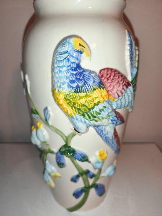 Vaas - Keramiek - Grand vase perroquet, Antiek en Kunst, Curiosa en Brocante
