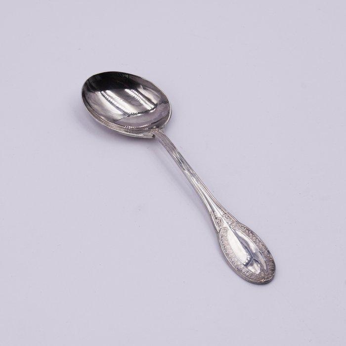 Geboortelepeltje - .800 zilver - Argento Cucchiaio storto, Antiek en Kunst, Antiek | Zilver en Goud