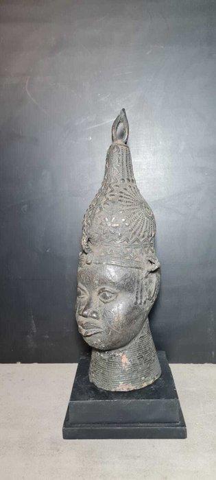 Oba Hoofd - Benin  (Zonder Minimumprijs), Antiquités & Art, Art | Art non-occidental