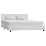 vidaXL Bedframe kunstleer wit 140x200 cm, Huis en Inrichting, Slaapkamer | Bedden, Verzenden, Nieuw