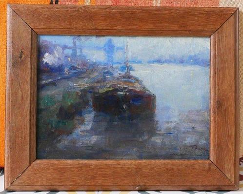 Oswald Porreau (1877-1955) - Industrial landscape of the, Antiek en Kunst, Kunst | Schilderijen | Klassiek