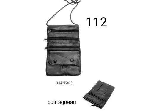Veiling - Nektasje - Borsttasje - Leder - Portemonnee, Handtassen en Accessoires, Overige Accessoires
