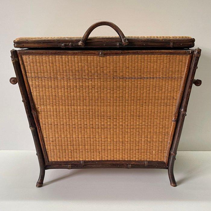 Mand - Bamboe, Hout, Rattan - Baule in Vimini, Antiek en Kunst, Kunst | Designobjecten