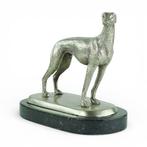 Sculpture, Standing Greyhound - 2.8 kg - 19 cm - Bronze,, Antiquités & Art