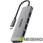 Sitecom USB-C to 4x USB-A Hub, Computers en Software, Verzenden, Nieuw