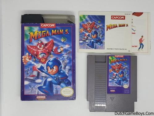 Nintendo Nes - Mega Man 5 - USA, Games en Spelcomputers, Games | Nintendo NES, Gebruikt, Verzenden