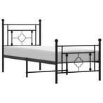 Bedframe Metaal Zwart 80x200: Sterk & Goedkoop | Tweede K..., Huis en Inrichting, Slaapkamer | Bedden, Eenpersoons, Verzenden